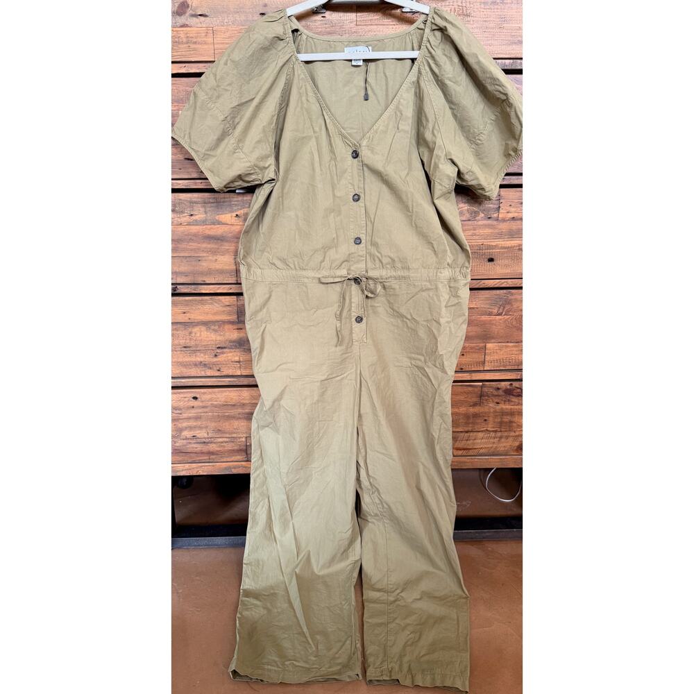 VELVET BY GRAHAM & SPENCER Drucie Cotton Jumpsuit Women's Sz XL